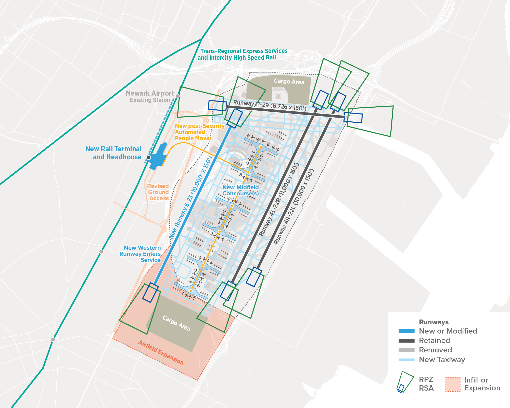 newark airport map